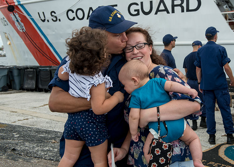A veteran with his family. Links to Gifts by Will